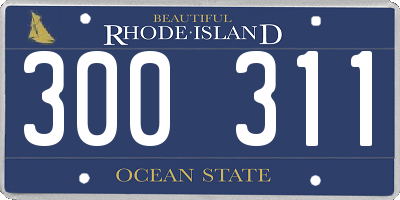RI license plate 300311