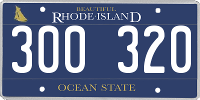 RI license plate 300320