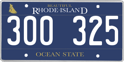 RI license plate 300325