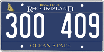 RI license plate 300409