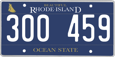 RI license plate 300459