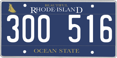 RI license plate 300516
