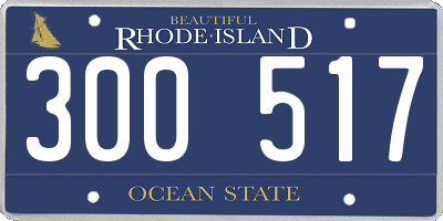 RI license plate 300517