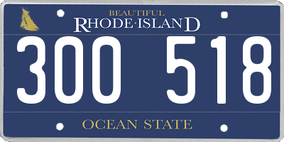 RI license plate 300518