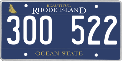 RI license plate 300522