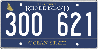 RI license plate 300621