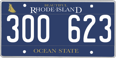 RI license plate 300623