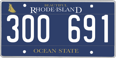 RI license plate 300691