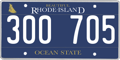 RI license plate 300705