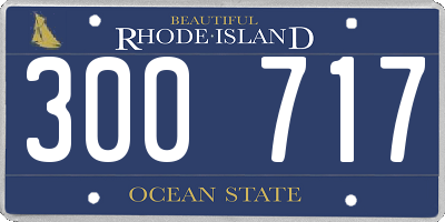 RI license plate 300717
