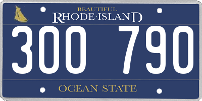 RI license plate 300790