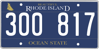 RI license plate 300817