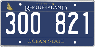 RI license plate 300821