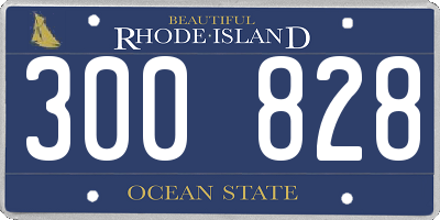 RI license plate 300828