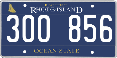 RI license plate 300856