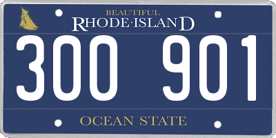 RI license plate 300901