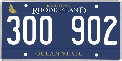 RI license plate 300902