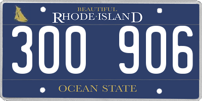 RI license plate 300906