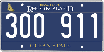RI license plate 300911