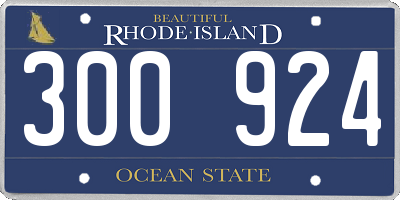 RI license plate 300924