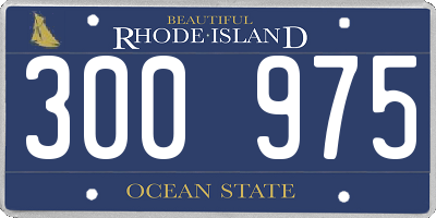 RI license plate 300975