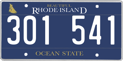 RI license plate 301541