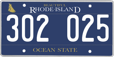 RI license plate 302025