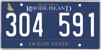 RI license plate 304591