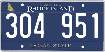 RI license plate 304951