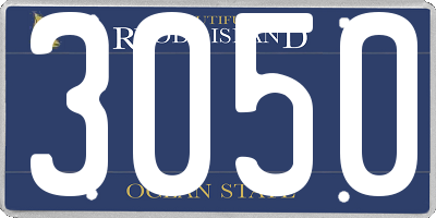 RI license plate 3050