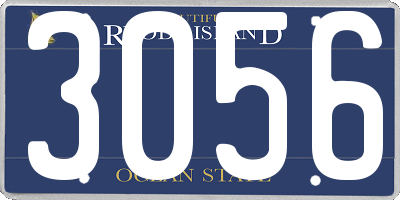 RI license plate 3056