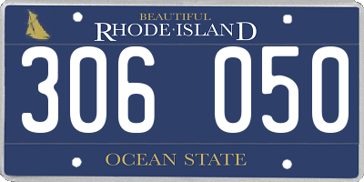 RI license plate 306050