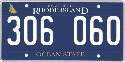 RI license plate 306060