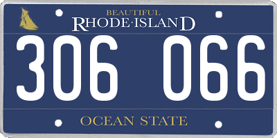 RI license plate 306066