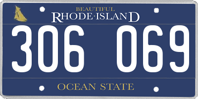 RI license plate 306069