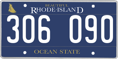 RI license plate 306090