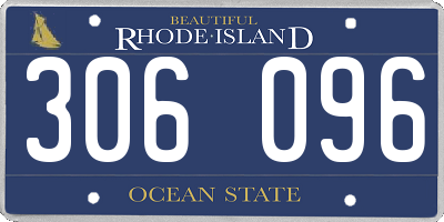 RI license plate 306096
