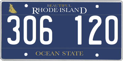 RI license plate 306120