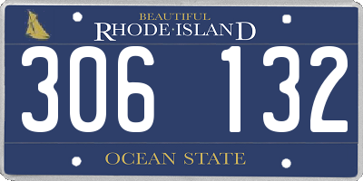 RI license plate 306132