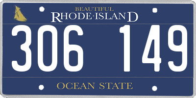 RI license plate 306149