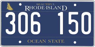 RI license plate 306150