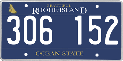 RI license plate 306152