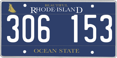 RI license plate 306153