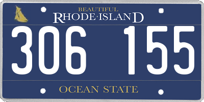 RI license plate 306155