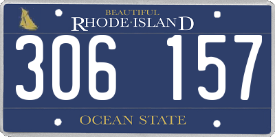 RI license plate 306157