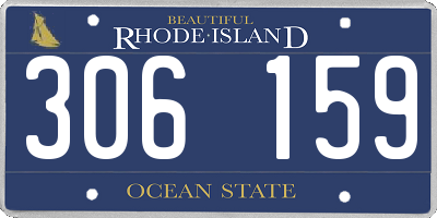 RI license plate 306159