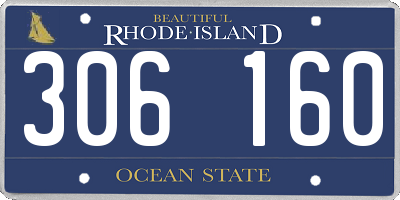 RI license plate 306160