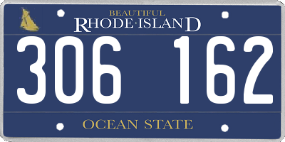 RI license plate 306162