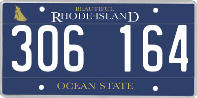 RI license plate 306164