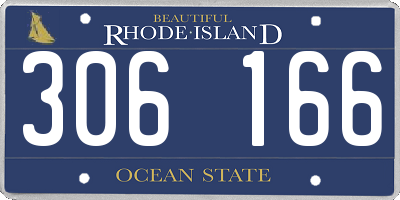 RI license plate 306166